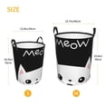 thumbnail image 5 of Easygdp Cat Meow Large Dirty Clothes Hamper, Lightweight Storage Basket, Household Laundry Bag with Handle - Medium, 5 of 8