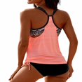 thumbnail image 4 of Womens Striped Floral Tankini Swimwear Bikini Sets Bathing Suits Swimsuit, 4 of 4
