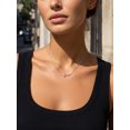thumbnail image 3 of KeyStyle Zircon Cross Necklace for Women Dainty Sidways Cross Pendant Faith Jewelry Christian Christmas Graduation Gifts, 3 of 10