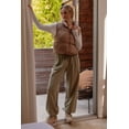 thumbnail image 4 of Blu Pepper Women's Reversible Zip Up Cropped Puffer Vest, 4 of 5