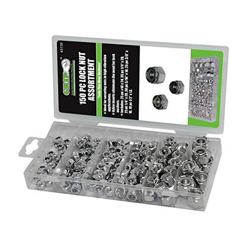 Grip 43139 150-Piece SAE Locknut Assortment