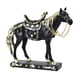 thumbnail image 3 of Estatua de caballo, decoración, figura coleccionable, regalo de cumpleaños, centro de mesa, obra de arte, manualidades Negro, 3 of 7