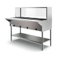 thumbnail image 4 of Four Pan Open Well Electric Steam Table with Undershelf and Sneeze-Guard, KM-OWS-4SG., 4 of 10