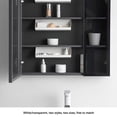 thumbnail image 2 of Justharion Wall Mounted Rack Punch-free Router Shelf Mirror Cabinet Diagonal Storage Support Room Partition Holder Kitchen White 1Set, 2 of 6