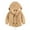 Beige, variant on Kids Boys Girls Winter Thicken Coat Solid Hooded Jacket Toddler Windproof Thick Warm Outwear