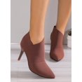 thumbnail image 5 of opean And American Fashion Pointed Toe Stretch High Heel Classic Boots, 5 of 5
