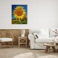 thumbnail image 2 of Stupell Industries Summery Sunflower Plant Blooming Summertime Clear Sky Photograph Gallery Wrapped Canvas Print Wall Art, Design by Steve Smith, 2 of 7