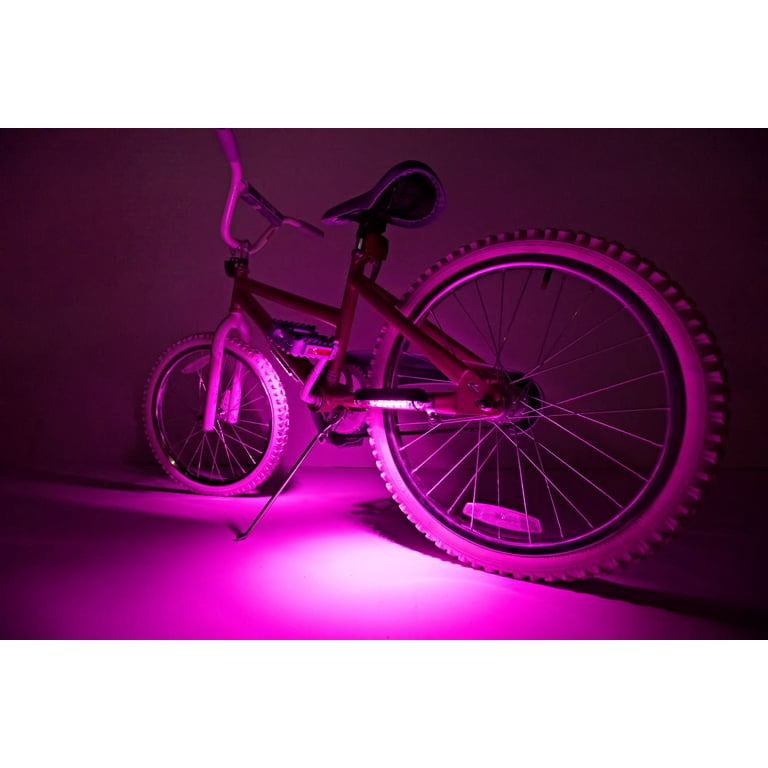 Go Brightz LED Bicycle Accessory Frame Light 1 Count Water Resistant Pink