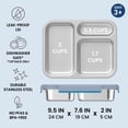 thumbnail image 5 of Bentgo Stainless Steel Lunch Box - Leak-Proof, 3 Compartments, 4.3-Cup Capacity, Ideal for Kids 3+, Teens & Adults, Durable, Reusable (Navy), 5 of 8