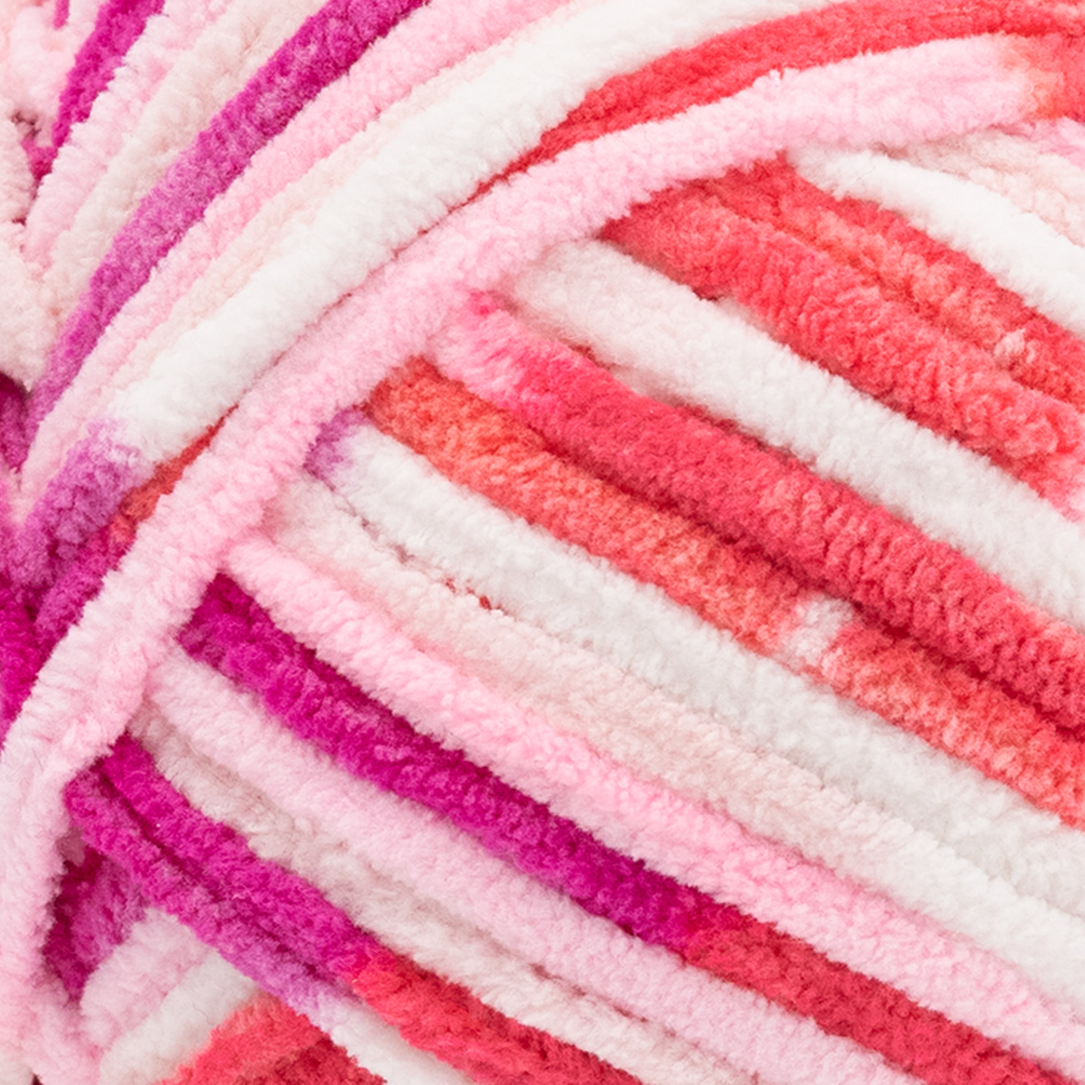 Lion Brand Yarn Cover Story: Favorite Blanket Bubblegum Super Bulky Yarn Polyester Yarn 2 Pack