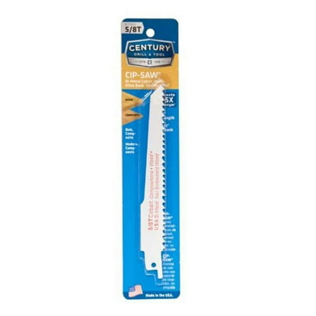 UPC: 0081838076023 | Century Drill & Tool 7602 Bi-Metal Reciprocating Blades – 0.62 x 6 in.