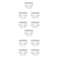 thumbnail image 1 of Qarigey 5 piezas de ropa interior de cintura alta sin costuras para mujer, bragas simples de Color sólido, bragas de realce, abertura de Type3 NO3, 1 of 6