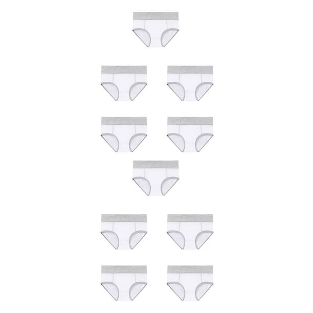 Qarigey 5 piezas de ropa interior de mujer de cintura alta Bragas Push Up Briefs Apertura de pierna ancha Type2 NO2