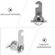 thumbnail image 3 of unbranded 2Ud Cerradura Metálica De Alta Resistencia Para Cajones Y Gabinetes En Color Plata, 3 of 7