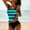 Black 14, variant on Womens Two Piece Tankini Bathing Suits High Waisted Tankini Set with Removable Padded, Floral Print Swimwear for Vacation, Black