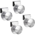 thumbnail image 1 of Juego de 4 tiradores para puertas de cristal, acero inoxidable, no requiere taladro, para puertas de 5 a 8 mm., 1 of 5