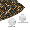 thumbnail image 3 of Kdxio Cotton Pillow Cases 20"x30" Pillowcases,Soft and Breathable Bedroom Pillow Cases-Teal Leopard-No Pillow Core, 3 of 5