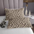 thumbnail image 3 of Erosebridal Cheetah Print Coverlet Set King,Brown Leopard Print Bedding Set,Wild Animal Decor,Breathable,3 Pieces, 3 of 5