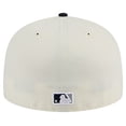 thumbnail image 4 of Men's New Era Cream New York Yankees Top Hat Chrome 59FIFTY Fitted Hat, 4 of 6