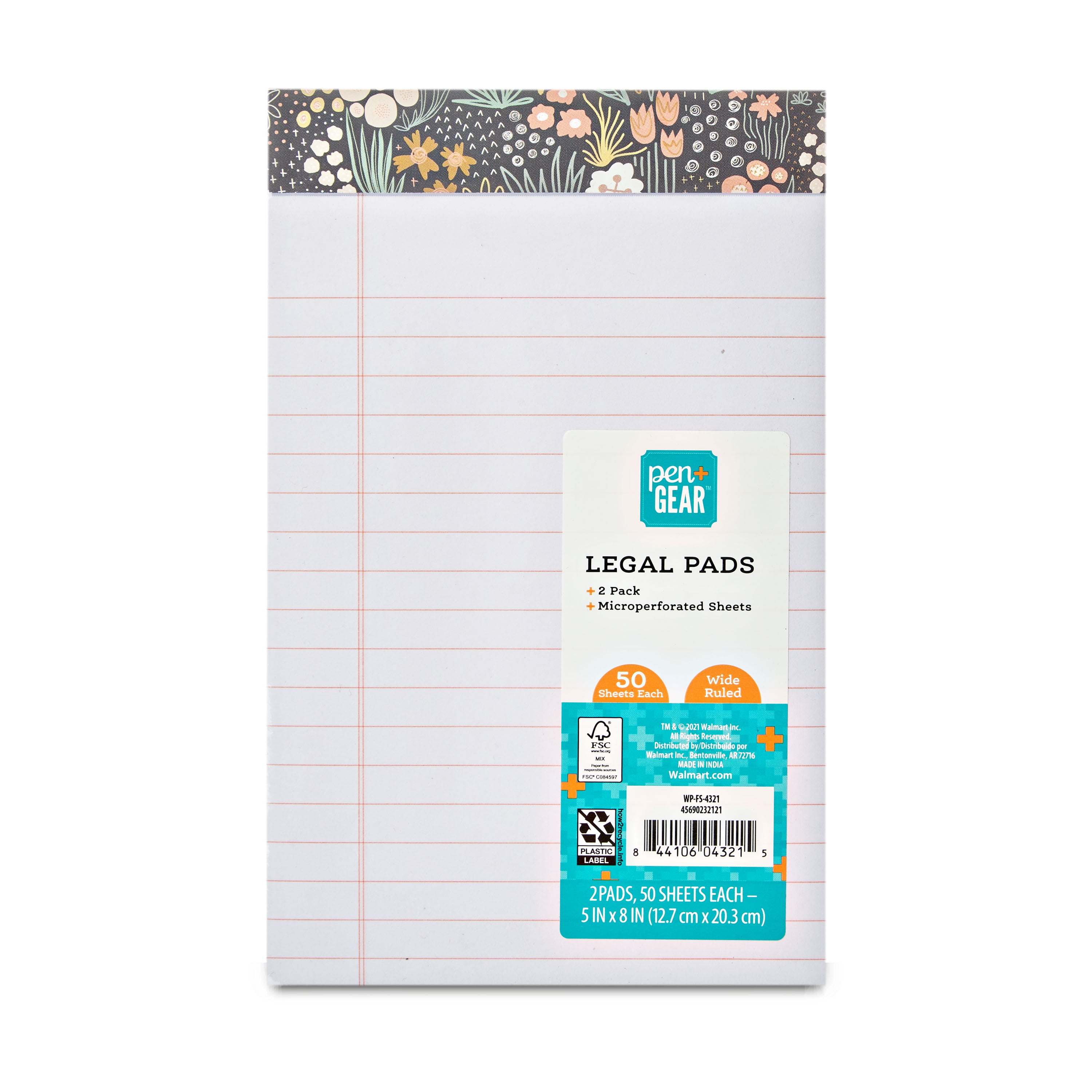 50 Sheets Each School Smart Junior Legal Pads White 5 X 8 Inches Pack Of 12 
