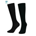 thumbnail image 3 of Deago 2 Pairs Knee High Graduated Compression Socks for Women & Men 15-20mmHg-Best Medical,Running,Nursing,Hiking,Recovery & Basketball Socks (2XL), 3 of 11