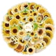 thumbnail image 2 of Paquete de pegatinas con forma de girasol, 50 unidades, dibujos animados y florales, de PVC, 2 of 2