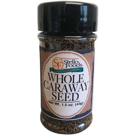 Stello Foods Spices - Caraway Seeds - Whole 1.5 oz