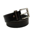 thumbnail image 2 of Men’s Top Grain Leather Belts for Men Black Solid Belt 1'.5 wide - J9892, 2 of 3