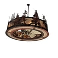 thumbnail image 4 of Meyda Tiffany 108064 Tall Pines 44" Wide 5 Blade Indoor Ceiling Fan - Rust / Wrought Iron, 4 of 7