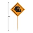thumbnail image 3 of Beistle, 2 1/2-Inch, Orange/Black Construction Sign Food Picks, 3 of 4
