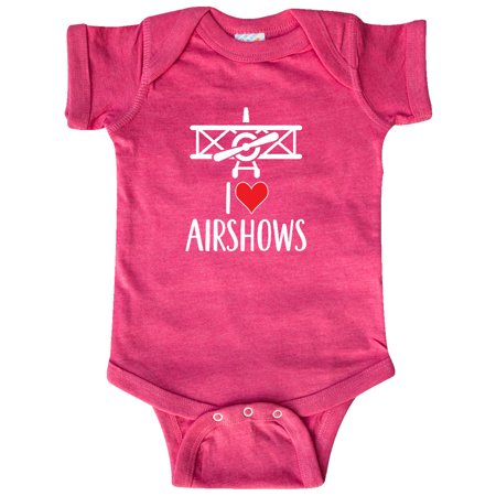 

Inktastic I Love Airshows Gift Baby Boy or Baby Girl Bodysuit