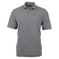 thumbnail image 2 of Men's Cutter & Buck Black Fresno State Bulldogs Big & Tall Team Logo Virtue Eco Pique Stripe Recycled Polo, 2 of 3