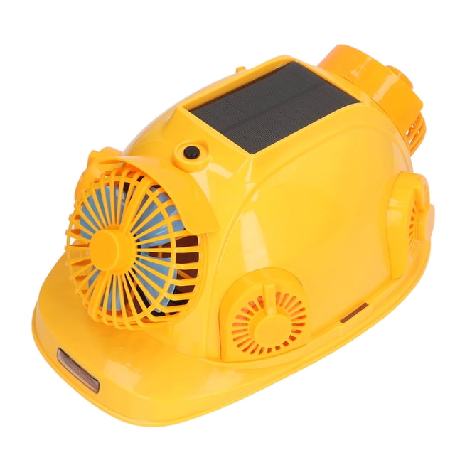 Casco con ventilador solar, casco con ventilador solar Casco con ventilación con ventilador solar Casco con ventilador solar inteligente Rendimiento inigualable