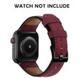 thumbnail image 2 of Compatible con Apple Watch Band 38-40 mm / 42-44 mm, correa de repuesto de cuero genuino compatible con Apple Watch Series 5/ 4/3 /2 /1 Adepaton 2033272-7, 2 of 9