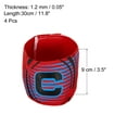 thumbnail image 2 of Uxcell Elastic Captain's Armband Letter C Soccer Team Training Arm Band Red 4 Pack, 2 of 7
