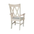 thumbnail image 6 of International Concepts Solid Wood Double X-Back Chair with Arms Ready to Finish, 6 of 13