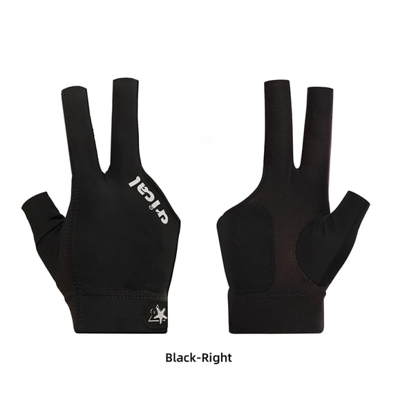 CRICAL-Lycra Billiard Glove for Billiard Training, Comfortable Snooker Cue Gloves, Right and Left Hand, 3 Fingers, Accessories