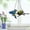 B, variant on NSESSHome New 4 Birds 7 Birds Pendant Colorful Art Metal Iron Group Bird Pendant Window Decorations Suction Cups Can Be Window Hanging