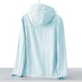 thumbnail image 6 of cllios Men Women Light Jacket Sun Protection Hooded SPF UV Jacket Hiking Fishing Shirt Long Sleeve Full Zip Sun-proof Hoodies, 6 of 7