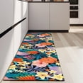 thumbnail image 4 of Pioneer Flower Floral Print Pattern Kitchen Rug Mat,Kitchen Runner Rugs Non Skid Washable,Decorative Kitchen Floor Mats for Kitchen,Sink,Laundry,17"X47", 4 of 5
