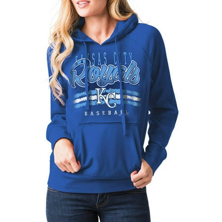 MLB Kansas City Royals Women's Fleece Pullover Graphic Hoodie