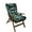 Green Leaves, variant on TOPCHANCES Adirondack Chair Cushion, Waterproof Rocking Chair Cushion, Patio Chair Cushions Seat Back Cushion with Ties for Indoor Outdoor Use, 49x21x3 inch, Gray