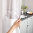 thumbnail image 6 of Keeco Hookless Microfiber Shower Curtain Frost Grey, 6 of 6