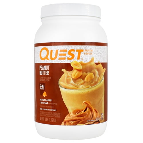 Quest Protein Powder, Peanut Butter, 24g Protein, 3lb, 48oz Walmart