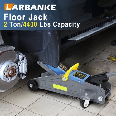Autofather 2 Ton Low Profile Hydraulic Floor Jack – 4400Lb Capacity – Blue Steel Garage Lift