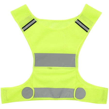 

Reflective Vest High Visibility Vest Worker Cyclist Safety Vest with Zipper