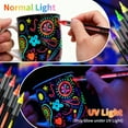 thumbnail image 5 of HYLLai 8-Color UV Blacklight Face & Body Paint Markers, Glow Under UV Light for Parties, Festivals, 5 of 9