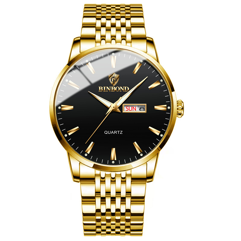 Resicozy Watches for Mens Quartz Watches Classic Numeral Watch for Business Casual Hands Mens Wrist Watches Gold#2