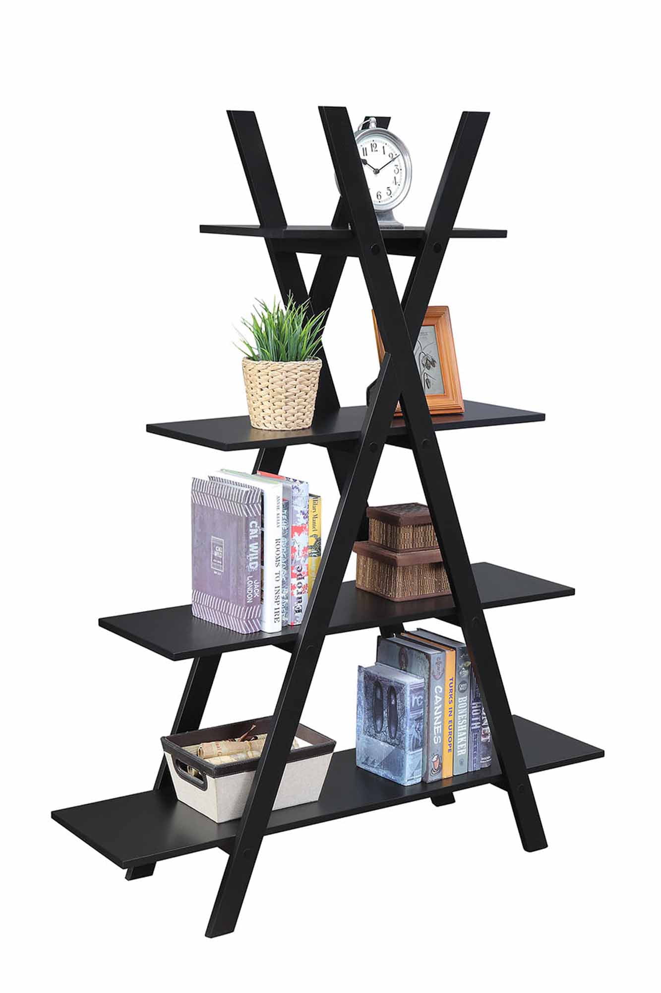 Convenience Concepts Oxford "A" Frame Bookshelf, Multiple Finishes