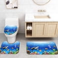 thumbnail image 4 of 4 Pcs Sunrise Shower Curtain Sets with Rugs for Bathroom Decor, Bathroom Shower Curtain Sets, Bathroom Sets with Shower Curtain and Rugs, 4 of 6
